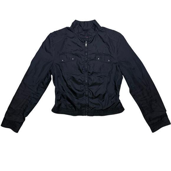 Last Kiss Jacket OOAK Bomber Jacket Upcycled Junior's Size Medium - Picture 1 of 8